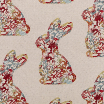 Gobelin Kissenhülle Blütenhase 45x45 cm