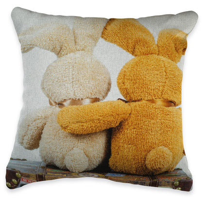 Kissenhülle Kleine Hasenfreunde - Easter Amigos 45x45 cm