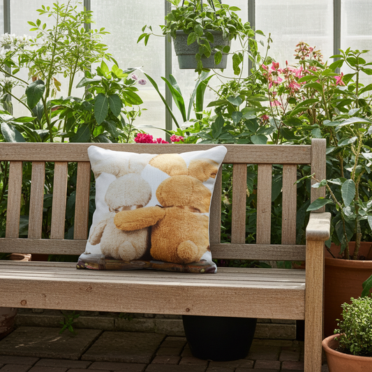 Wendekissenhülle Kleine Hasenfreunde 45x45 cm