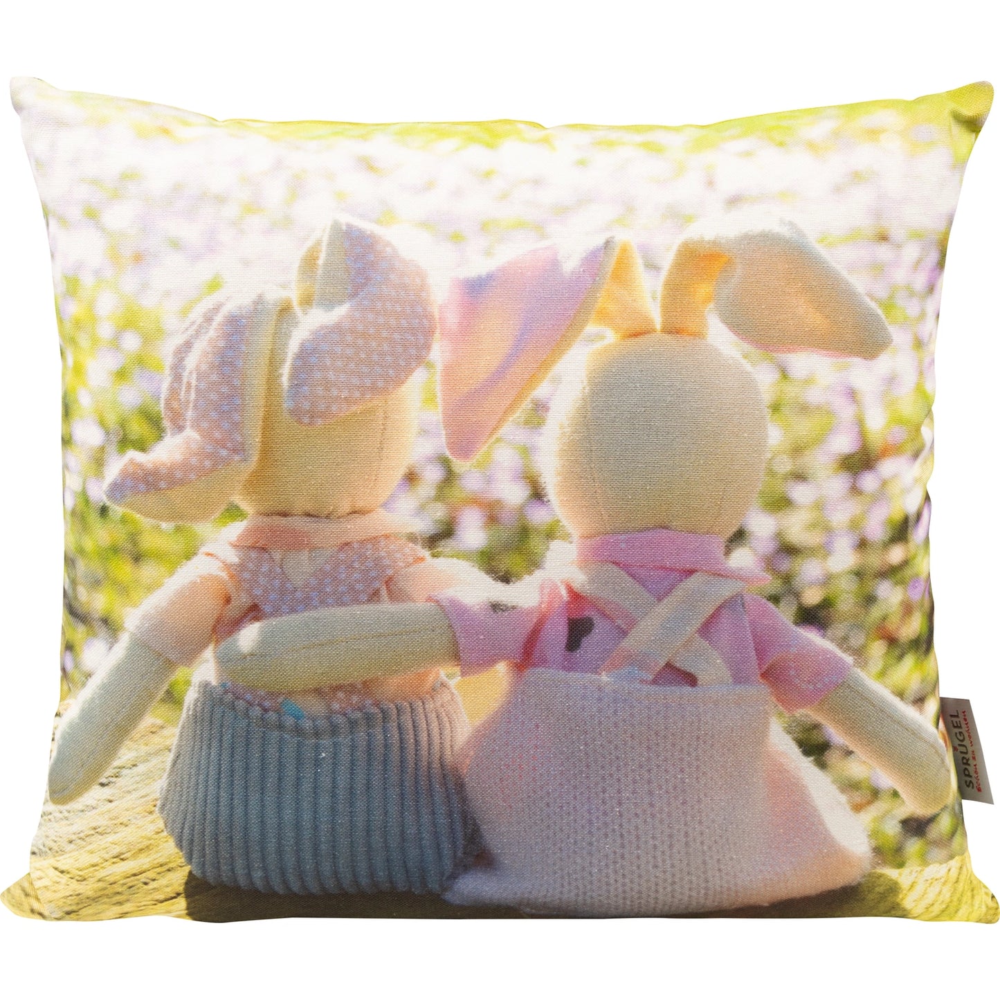 Kissenhülle mit Hasenpärchen - Easter Harmony 45x45 cm