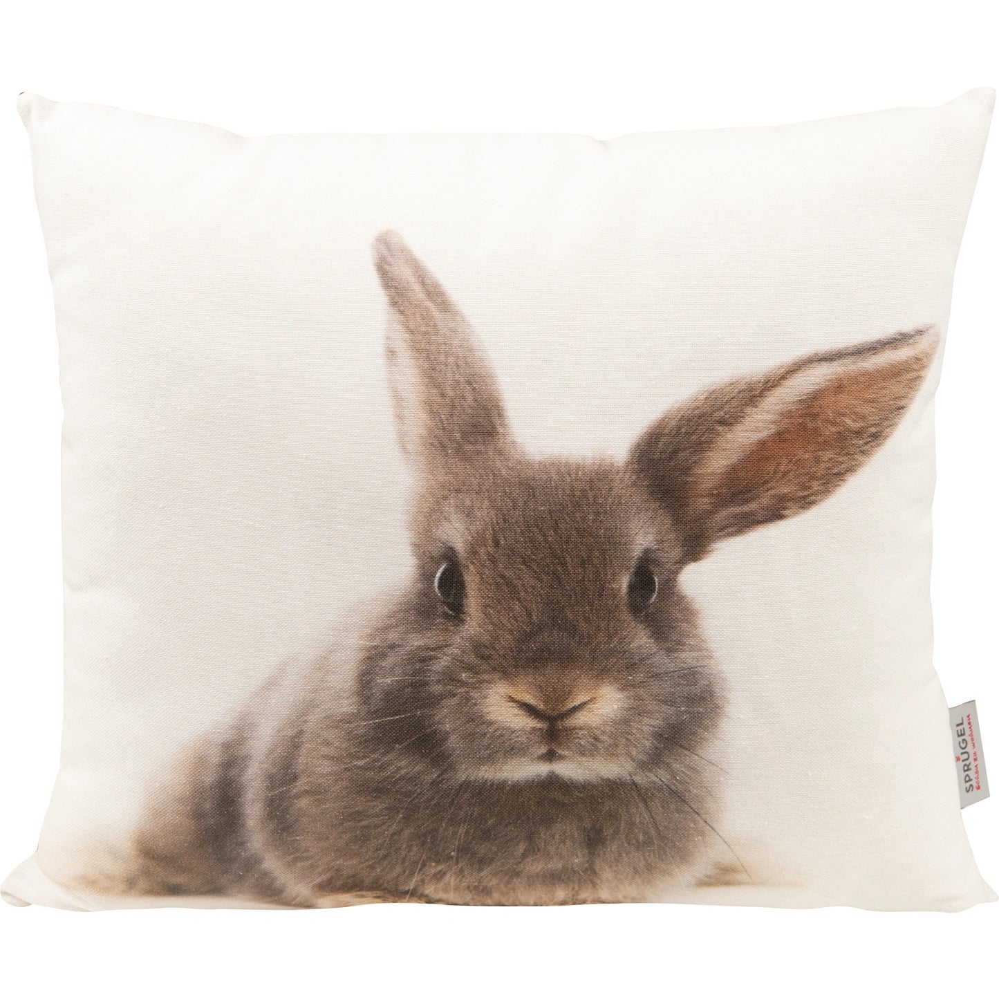 Kissenhülle mit braunem Hasen - Easter Buddy 45x45 cm