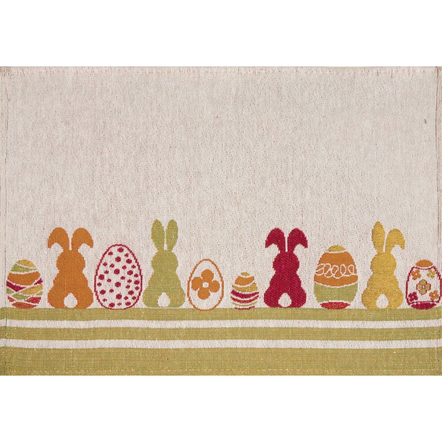 Gobelin Tischset Bunte Hasen- und Eierparade 33x50 cm