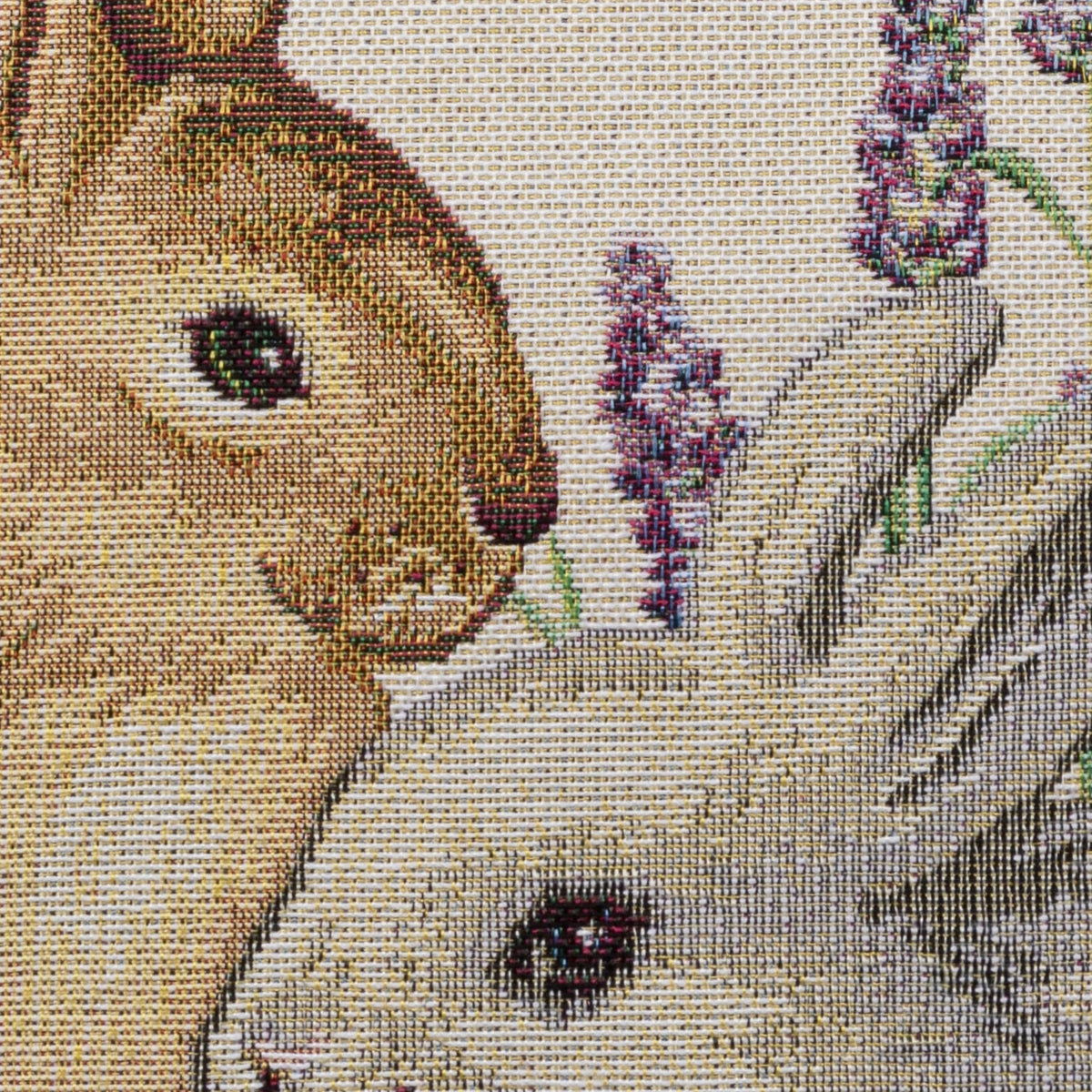 Gobelin Kissenhülle Hasen-Freundschaft 45x45 cm