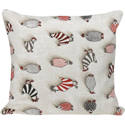 Kissenhülle mit buntem Hühnerhof - Easter Chicken 40x40 cm