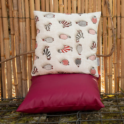 Kissenhülle mit buntem Hühnerhof - Easter Chicken 40x40 cm