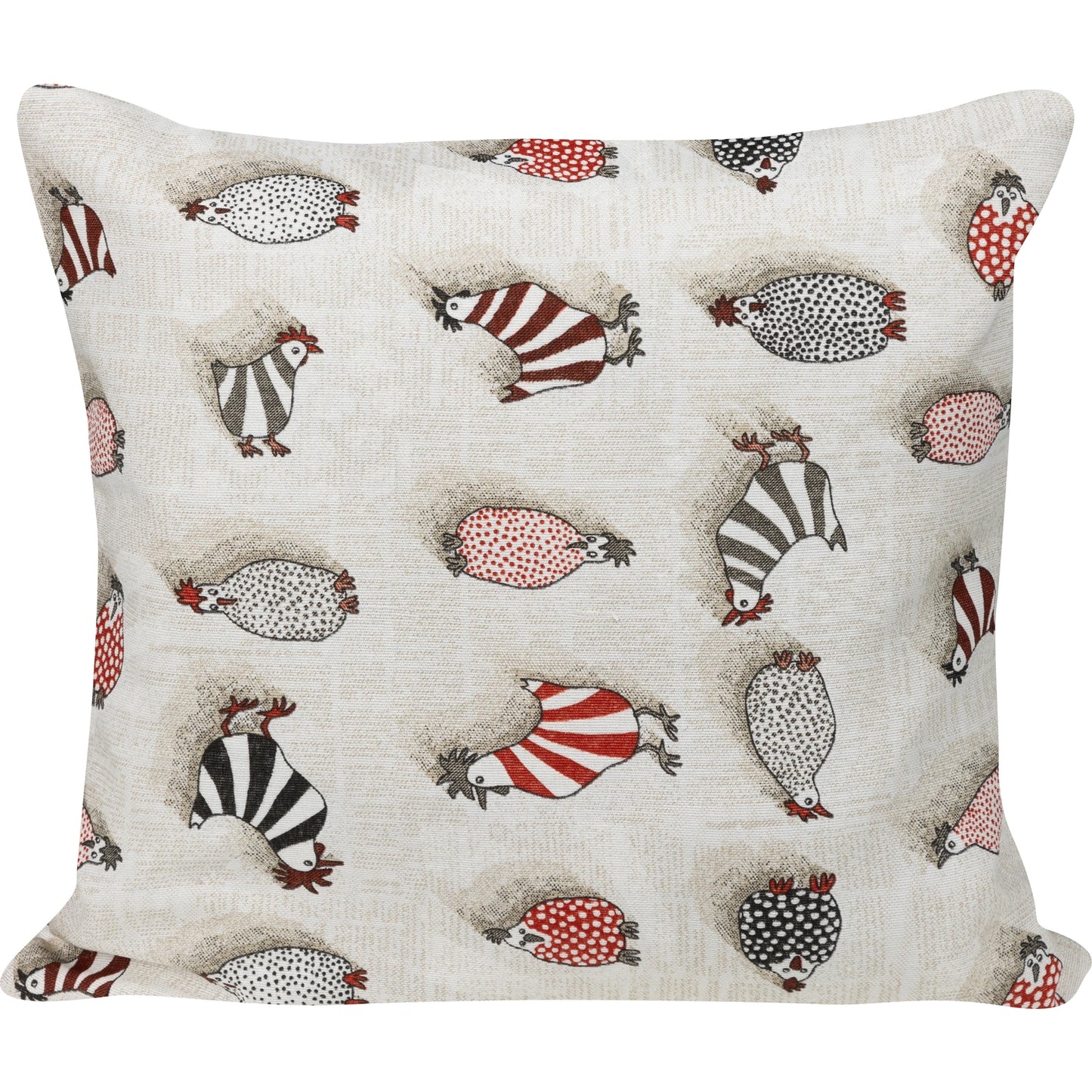 Kissenhülle mit buntem Hühnerhof - Easter Chicken 60x60 cm