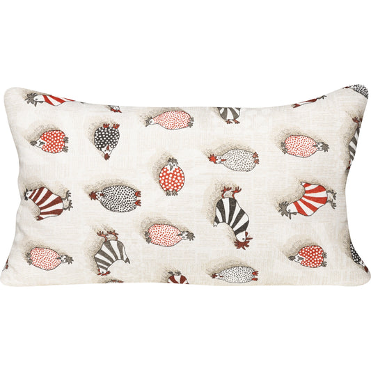 Kissenhülle mit buntem Hühnerhof - Easter Chicken 30x50 cm