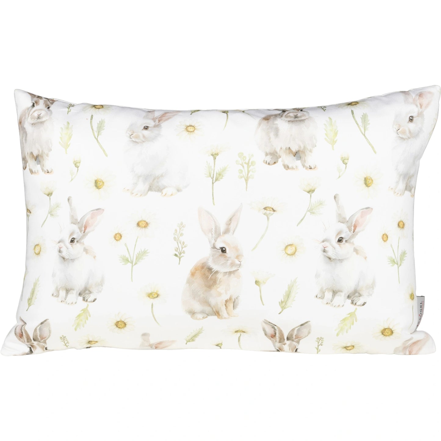 Kissenhülle mit Hasen im Blütenregen - Juma Rabbit 40x60 cm