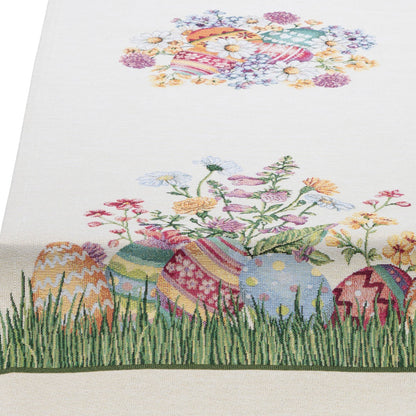 Gobelin Tischband Osterwiese 45x140 cm