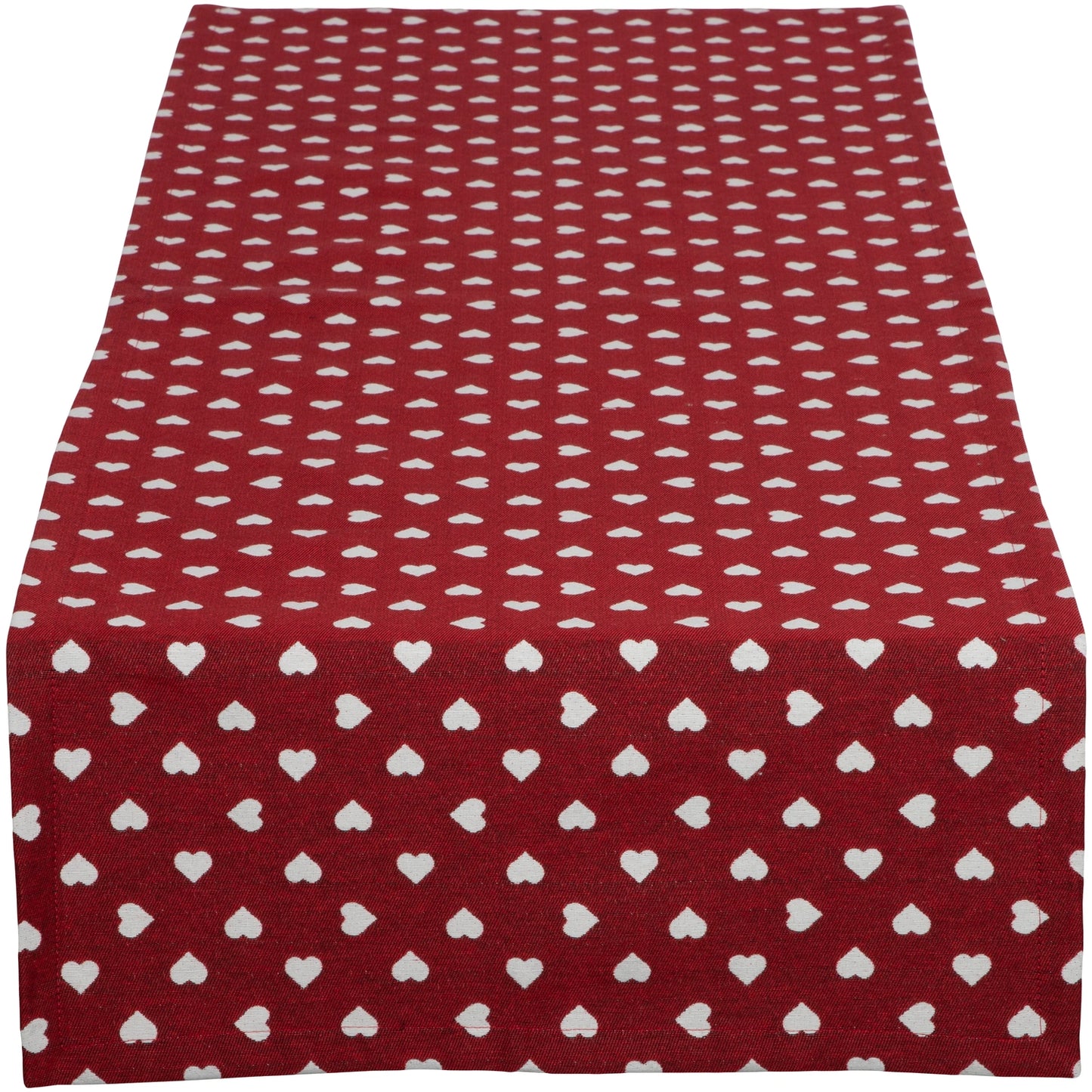 Tischband Lieblingsplatz rot - Montana Hearts 50x150 cm
