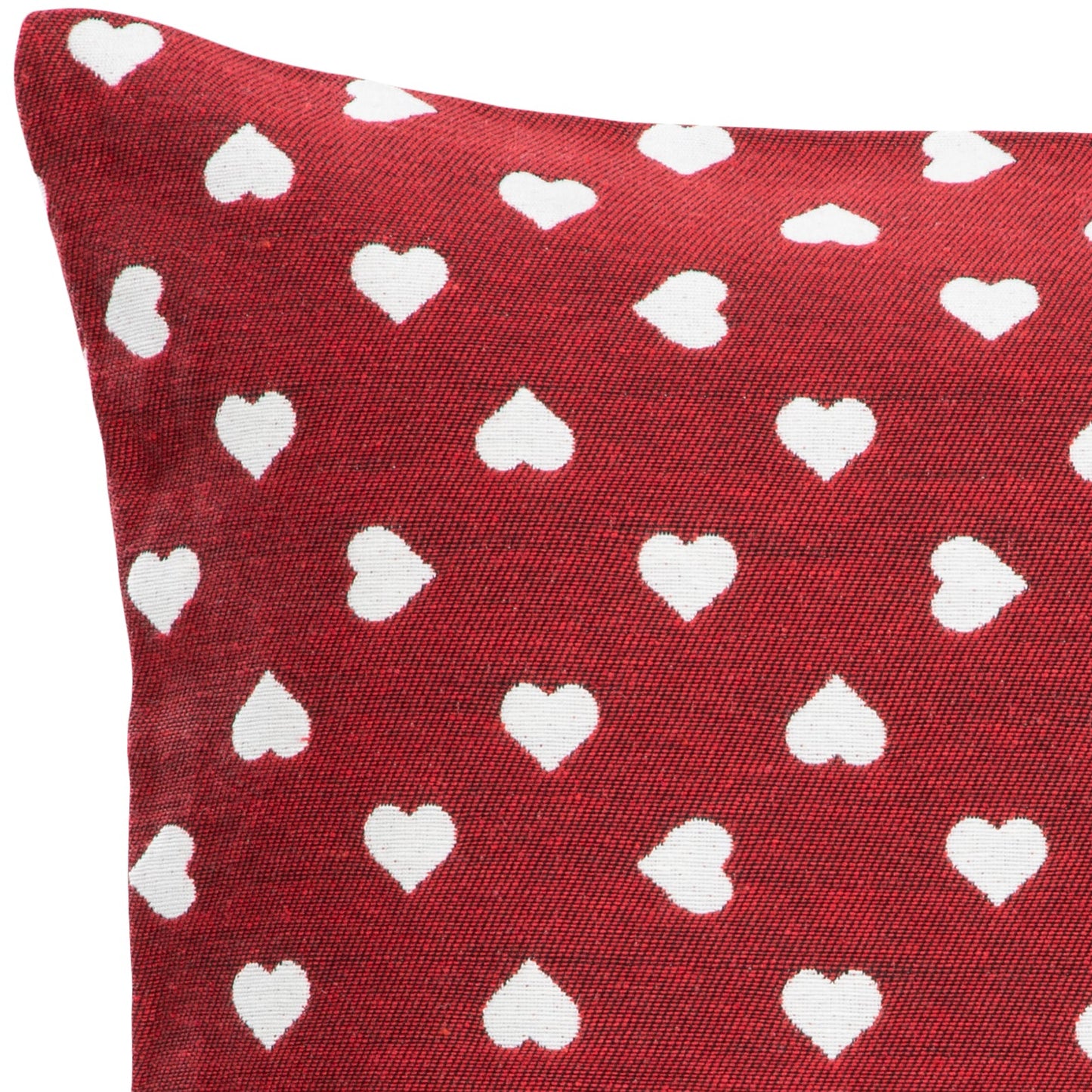 Kissenhülle Lieblingsplatz rot - Montana Hearts 50x50 cm