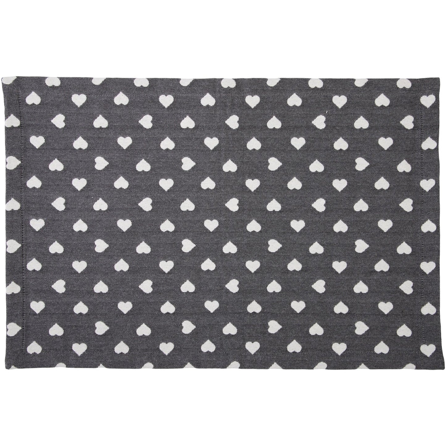 Jacquard Tischset Lieblingsplatz grau 35x50 cm