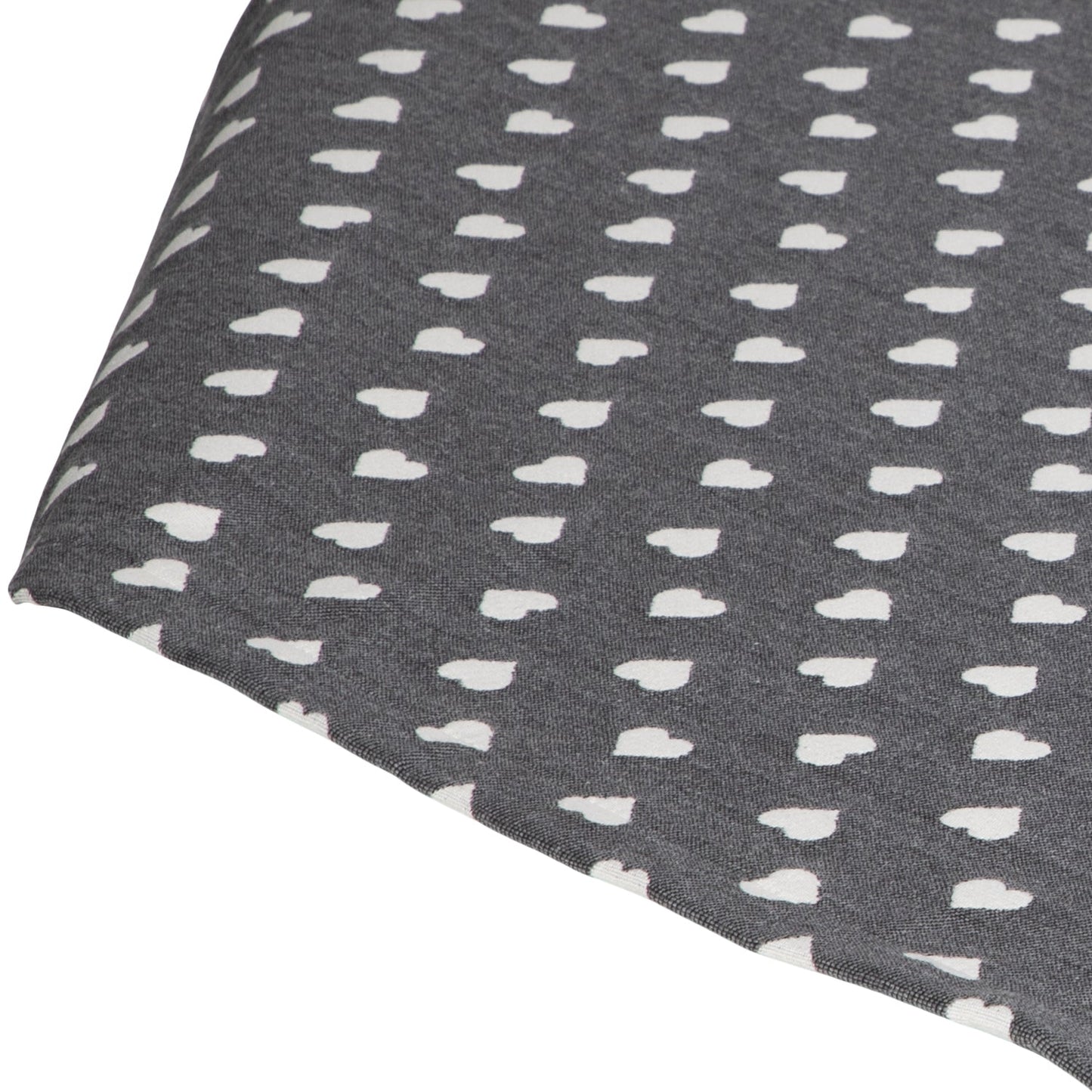 Jacquard Tischdecke Lieblingsplatz grau 110x110 cm