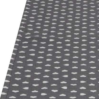 Jacquard Tischband Lieblingsplatz grau 40x180 cm