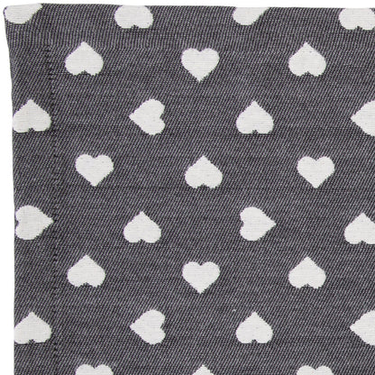 Jacquard Tischset Lieblingsplatz grau 35x50 cm