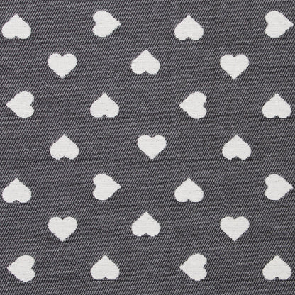 Jacquard Tischband Lieblingsplatz grau 40x180 cm