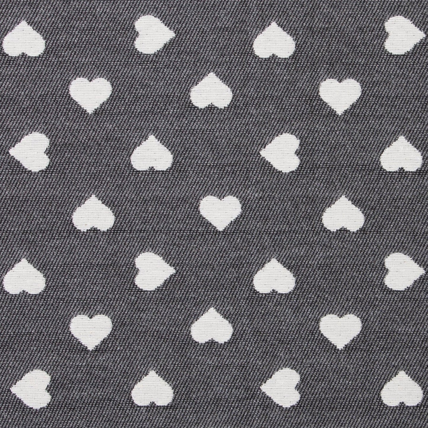 Jacquard Tischband Lieblingsplatz grau 40x180 cm