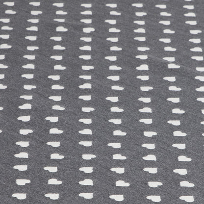 Jacquard Tischdecke Lieblingsplatz grau 110x110 cm