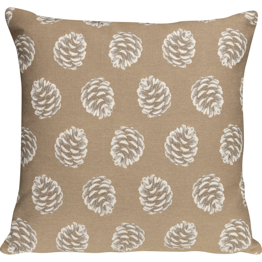 Kissenhülle Kiefernzapfen beige - Montana Pine Cone 45x45 cm