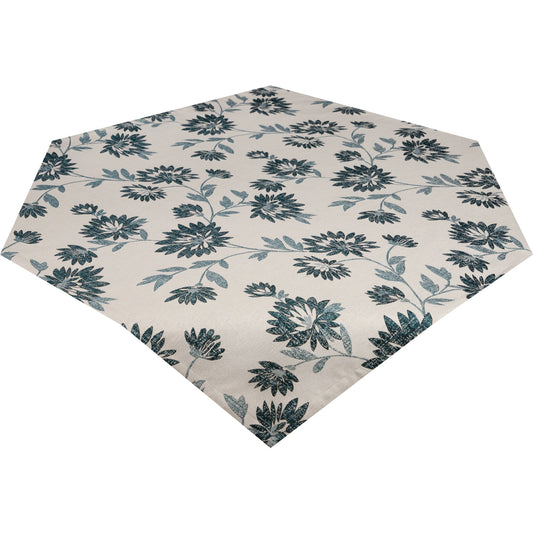Mitteldecke Petrolblüten - Poemia Flower 85x85 cm