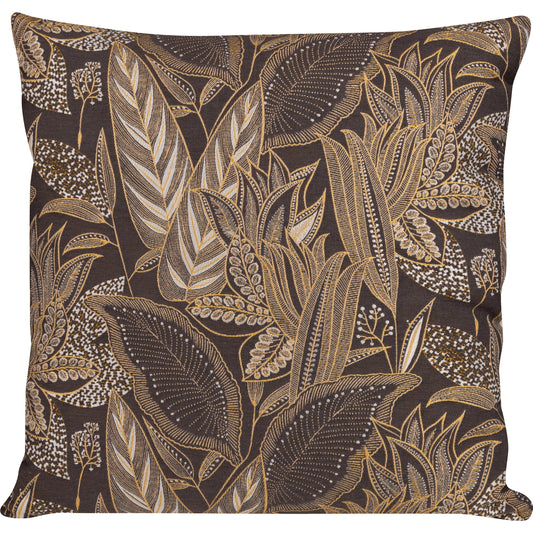 Kissenhülle Savannen Gold - Timbu Leaves dark 50x50 cm