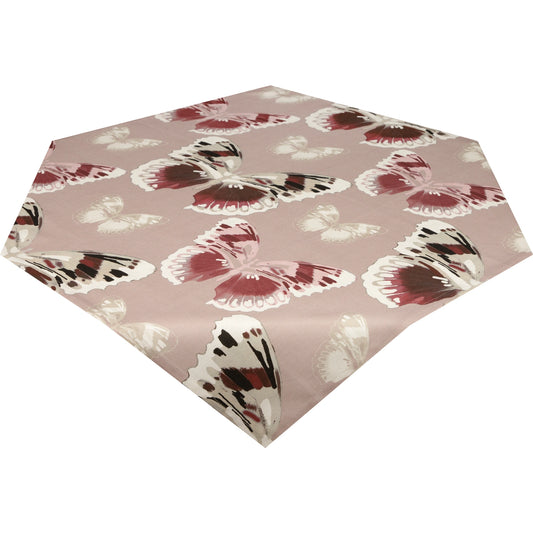 Tischdecke Vintage Schmetterlinge - Burgund Butterfly 110x110 cm