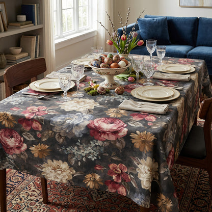 Baumwoll Mitteldecke Rosenpracht 85x85 cm