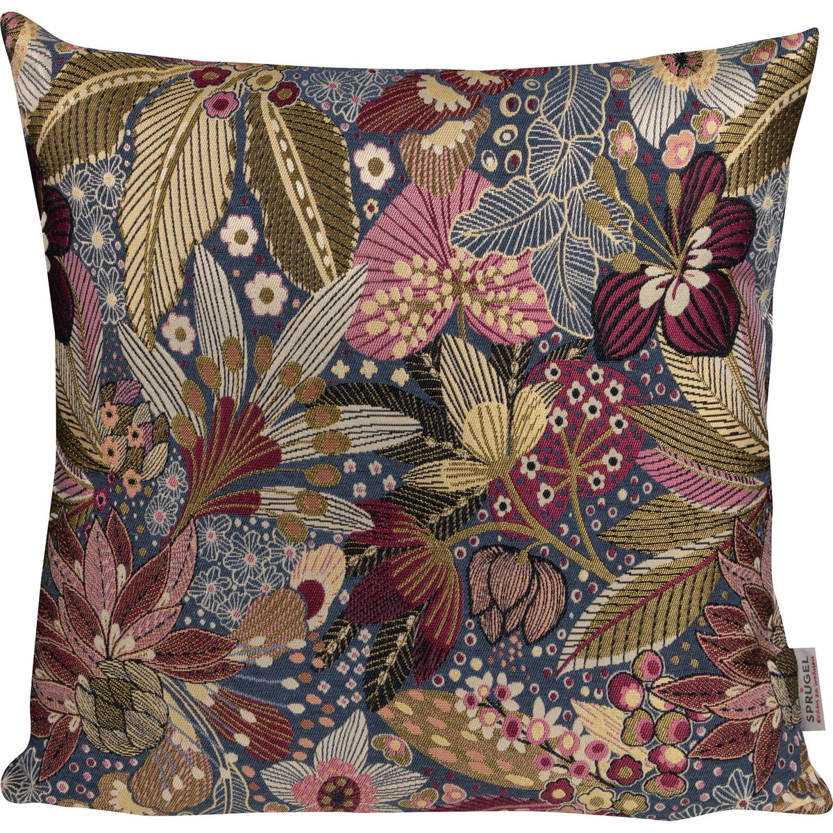 Jacquard Kissenhülle Mitternachtsgarten 50x50 cm