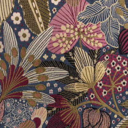 Jacquard Tischdecke Mitternachtsgarten 110x110 cm