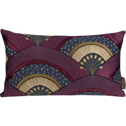Jacquard Kissenhülle Glamour Fächer 30x50 cm