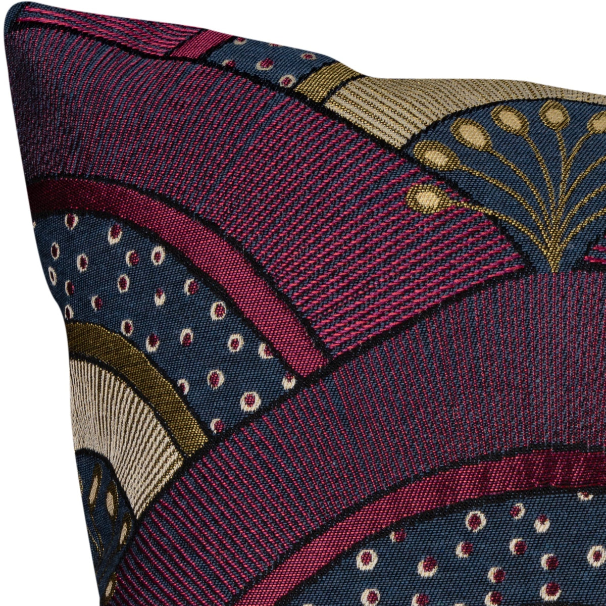 Jacquard Kissenhülle Glamour Fächer 40x40 cm