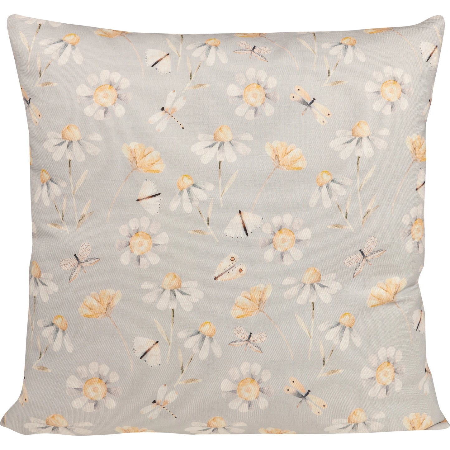 Baumwoll Kissenhülle Wiesenblumen 60x60 cm