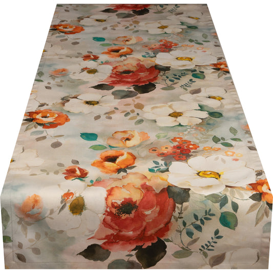 Tischband Aquarell-Frische - Kaya Flower 50x150 cm