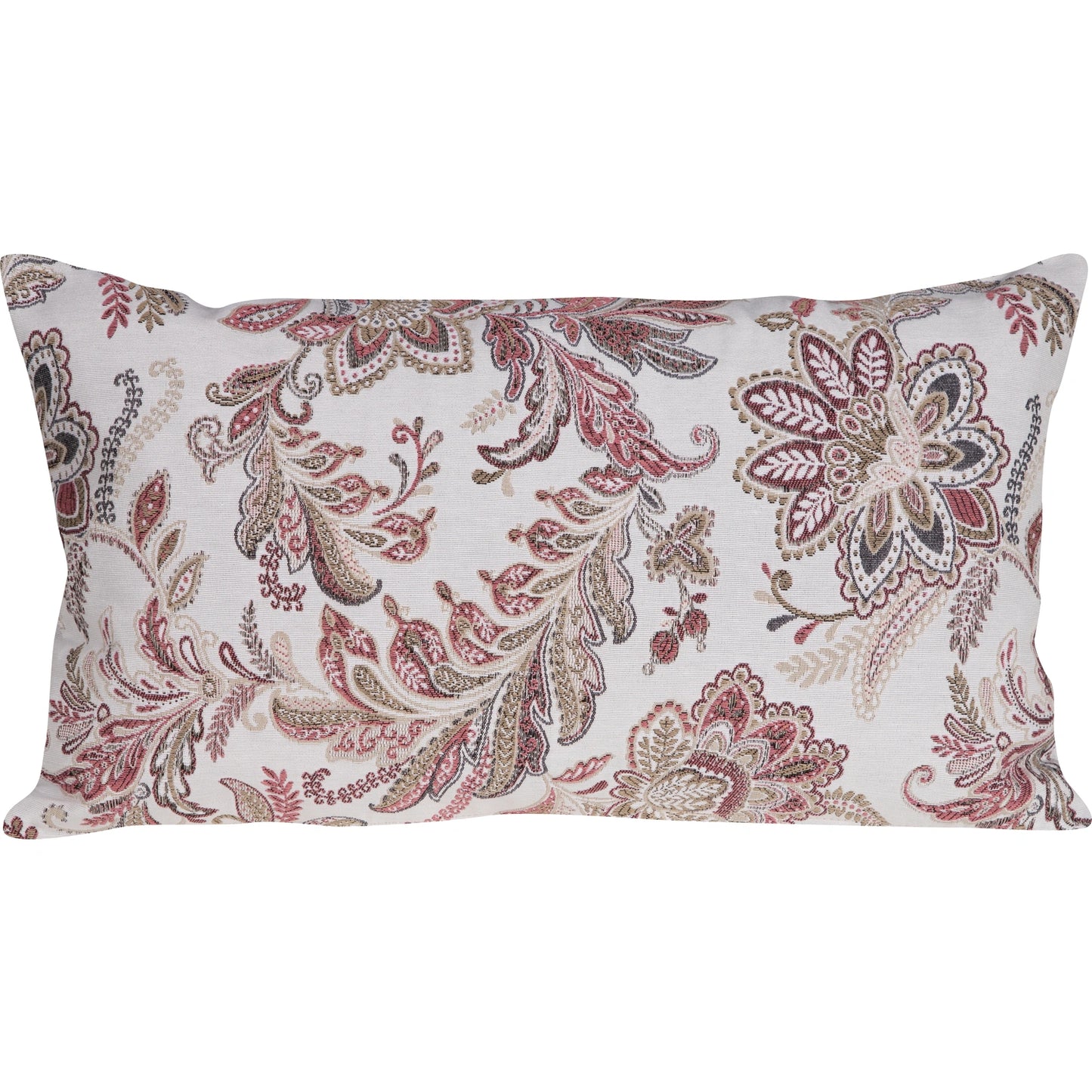 Feingewebe Kissenhülle Blumen Ornament 30x50 cm