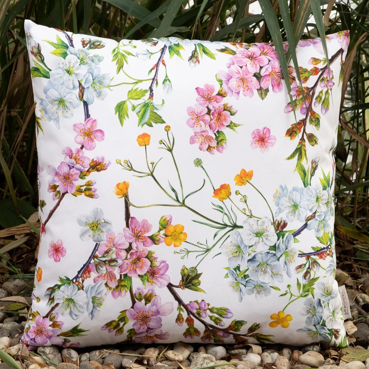 Baumwoll Kissenhülle Kirschblütenfest 50x50 cm
