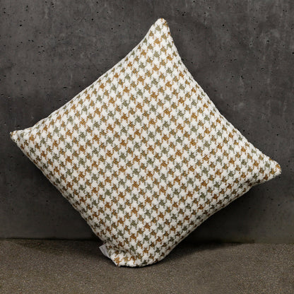Hahnentritt Kissenhülle - Natural Pepita - 45x45 cm