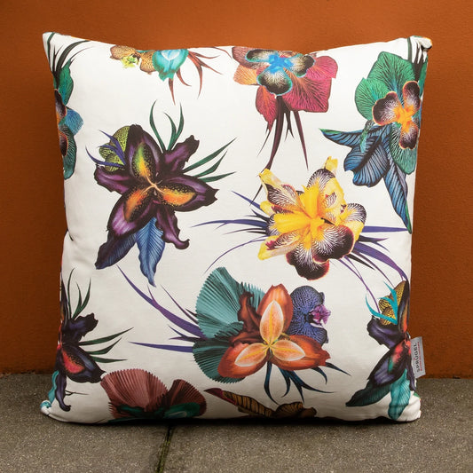 Baumwoll Kissenhülle Wilde Orchidee 40x40 cm