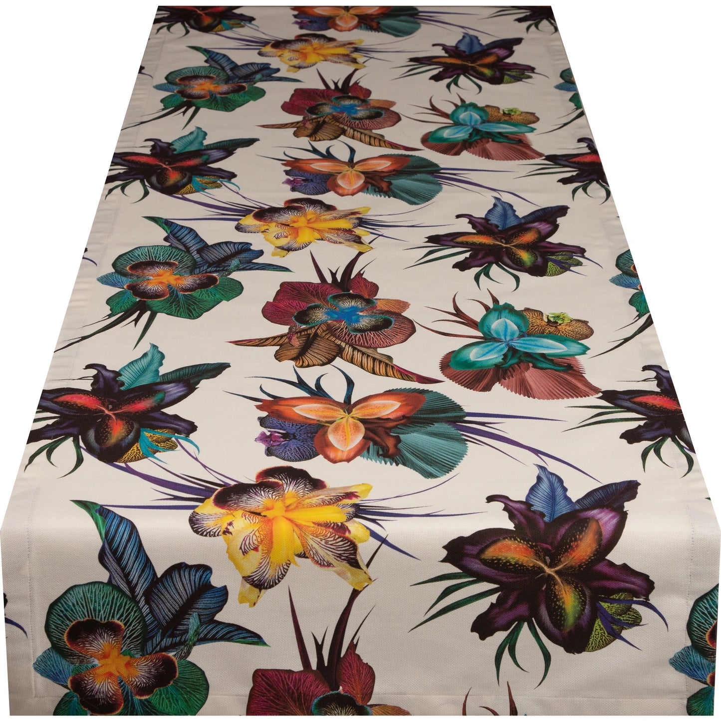 Baumwoll Tischband Wilde Orchidee 50x150 cm