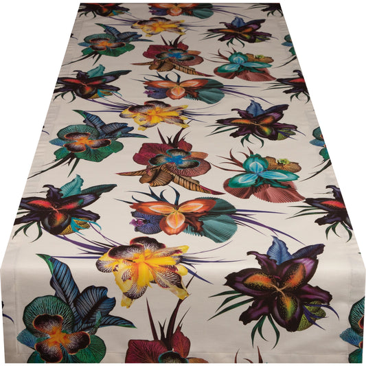 Tischband Wilde Orchidee - Teulada Flower 50x150 cm