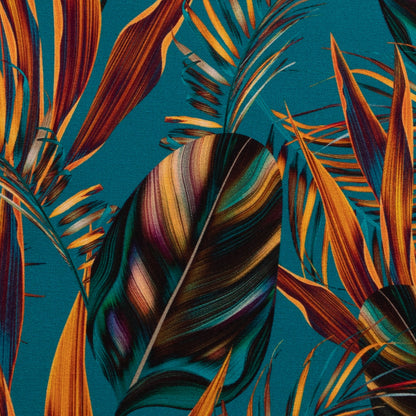 Baumwoll Kissenhülle Kupfer Palme 45x45 cm