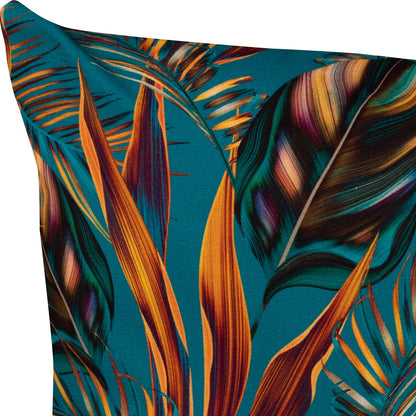 Baumwoll Kissenhülle Kupfer Palme 45x45 cm