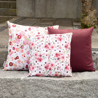 Baumwoll Kissenhülle Almeria Rosen 40x40 cm