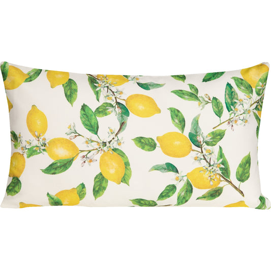 Kissenhülle mit Zitronen - Natural Lemon - 30x50 cm