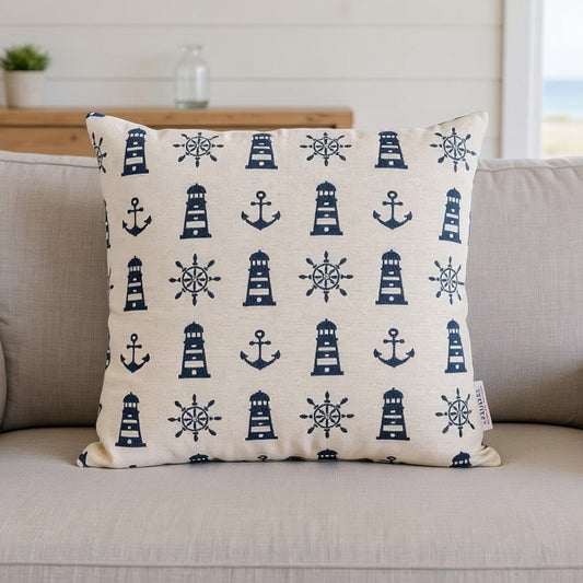 Jacquard Kissenhülle Maritim 40x40 cm