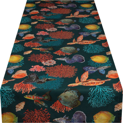 Unterwasserwelt Tischband Nautilus Coral - 50/150 cm