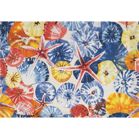 Tischset mit Anemonen, Seesternen & Muscheln - Nautilus Anemone