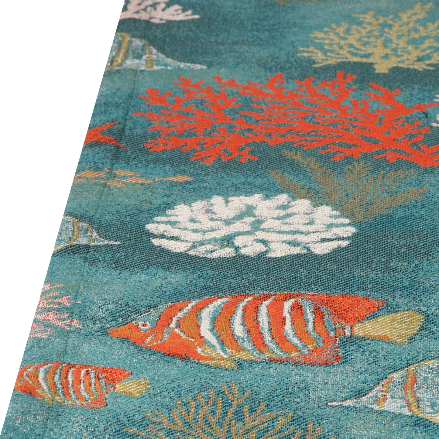 Jacquard Tischläufer Fische und Korallen 38x150 cm