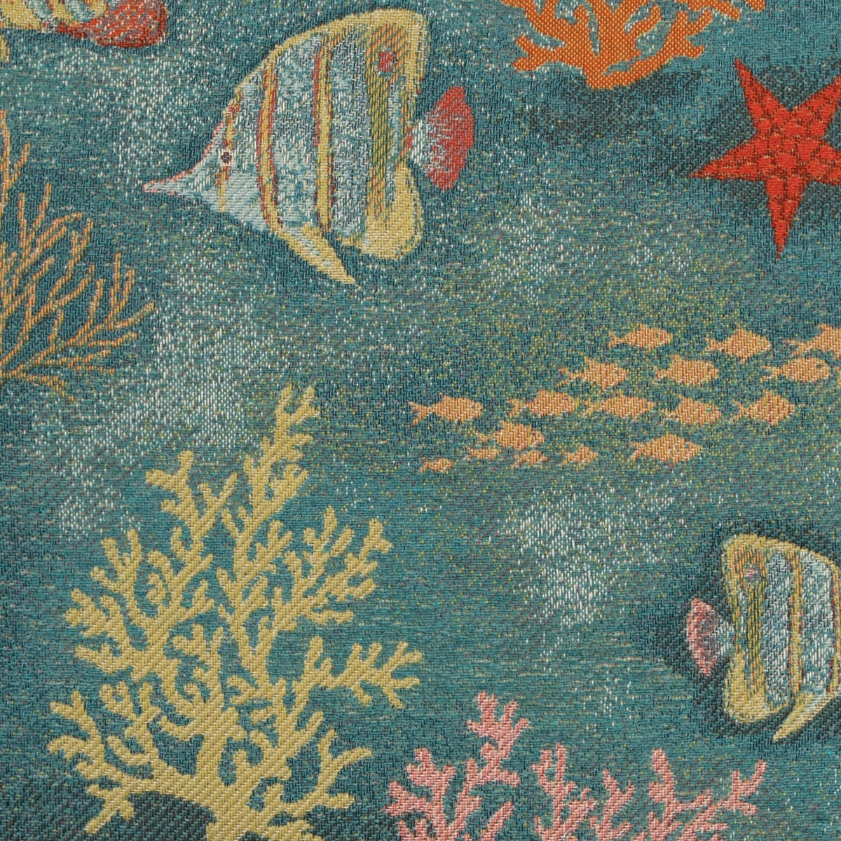Jacquard Tischläufer Fische und Korallen 38x150 cm