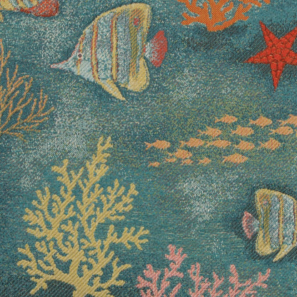 Jacquard Tischläufer Fische und Korallen 38x150 cm