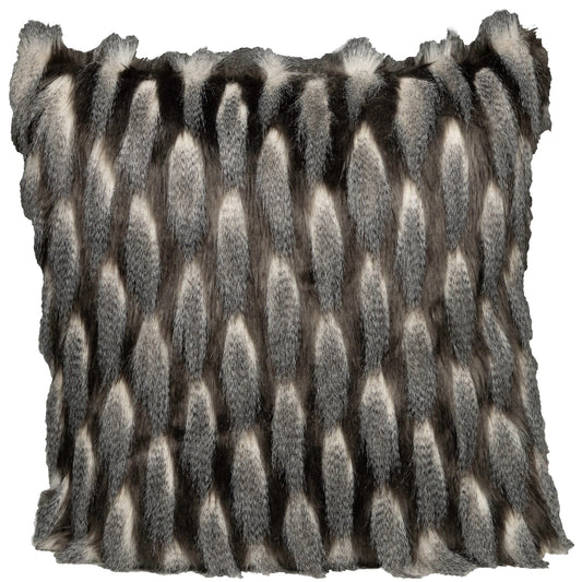 Fellimitat Kissenhülle Silberfell 48x48 cm